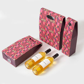 2 Bottle Merry Christmas Gift Box